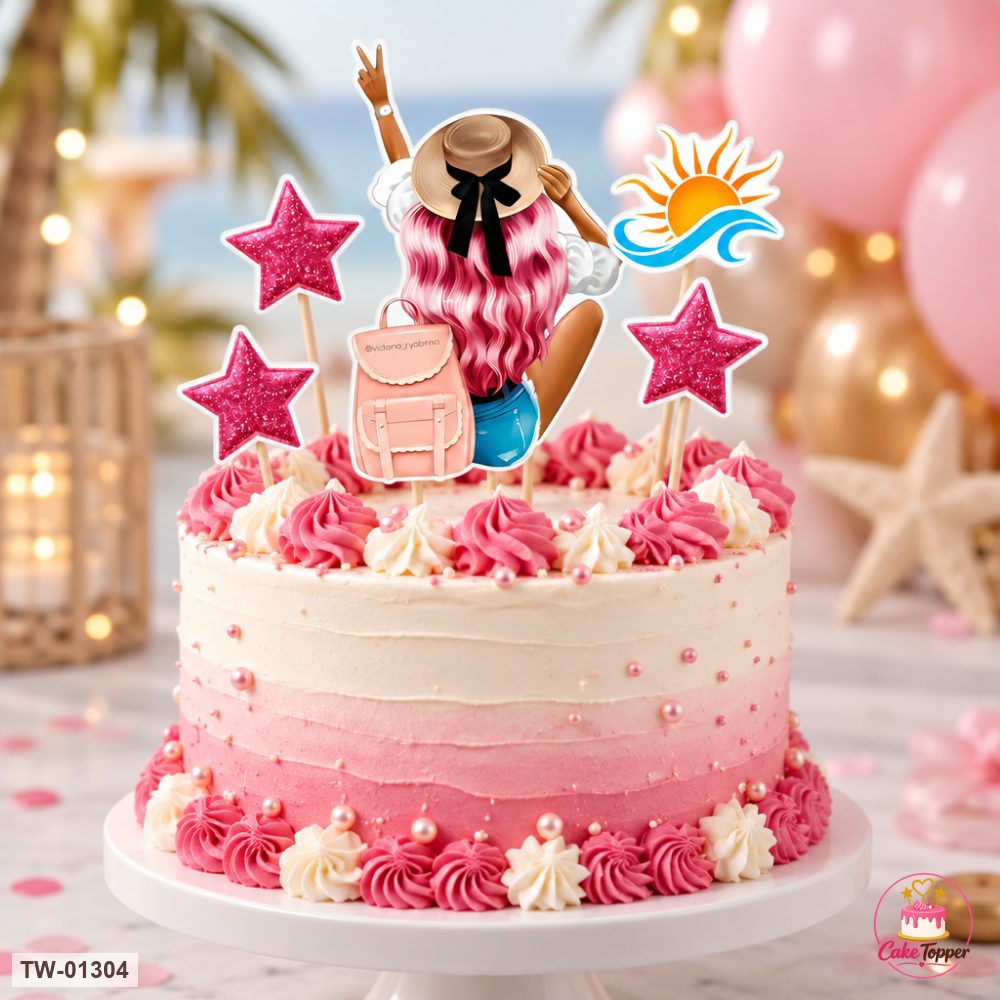 For Her Topper Sheet 52 on a cake