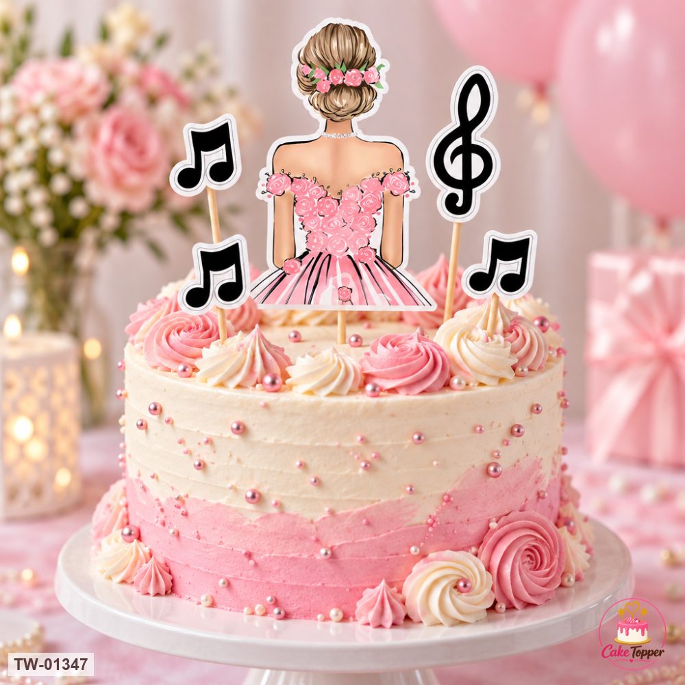 For Her Topper Sheet 56 on a cake