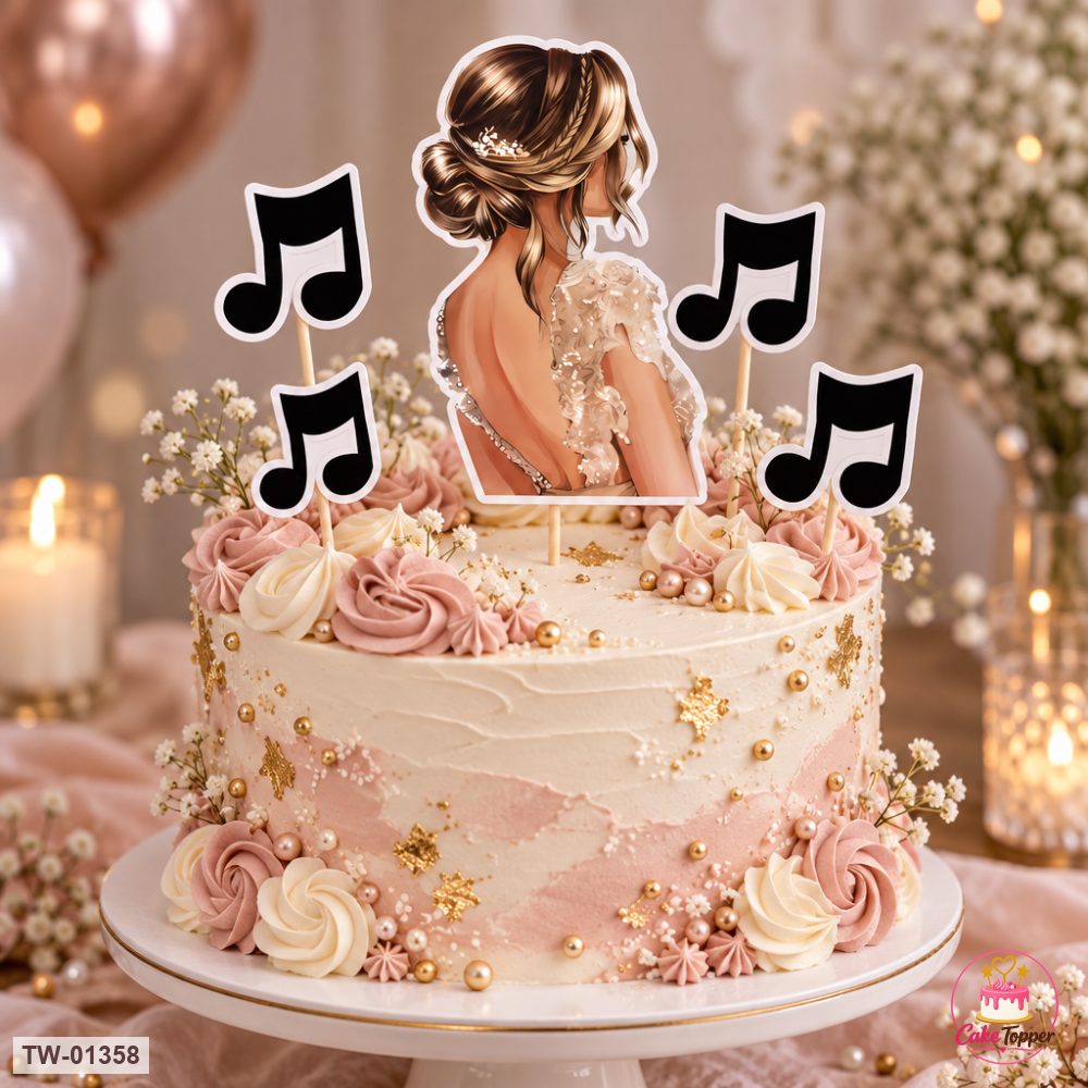 For Her Topper Sheet 57 on a cake