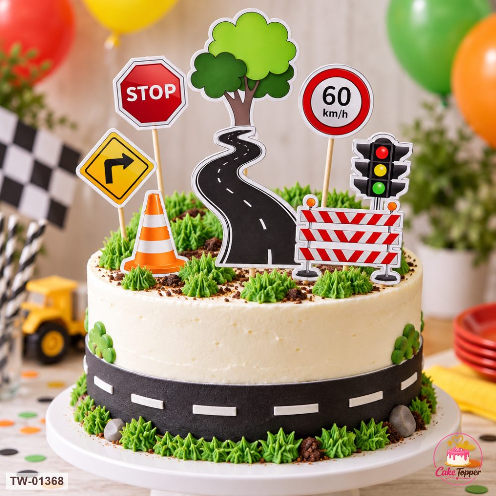 Vehicle Topper Sheet 58 on a cake