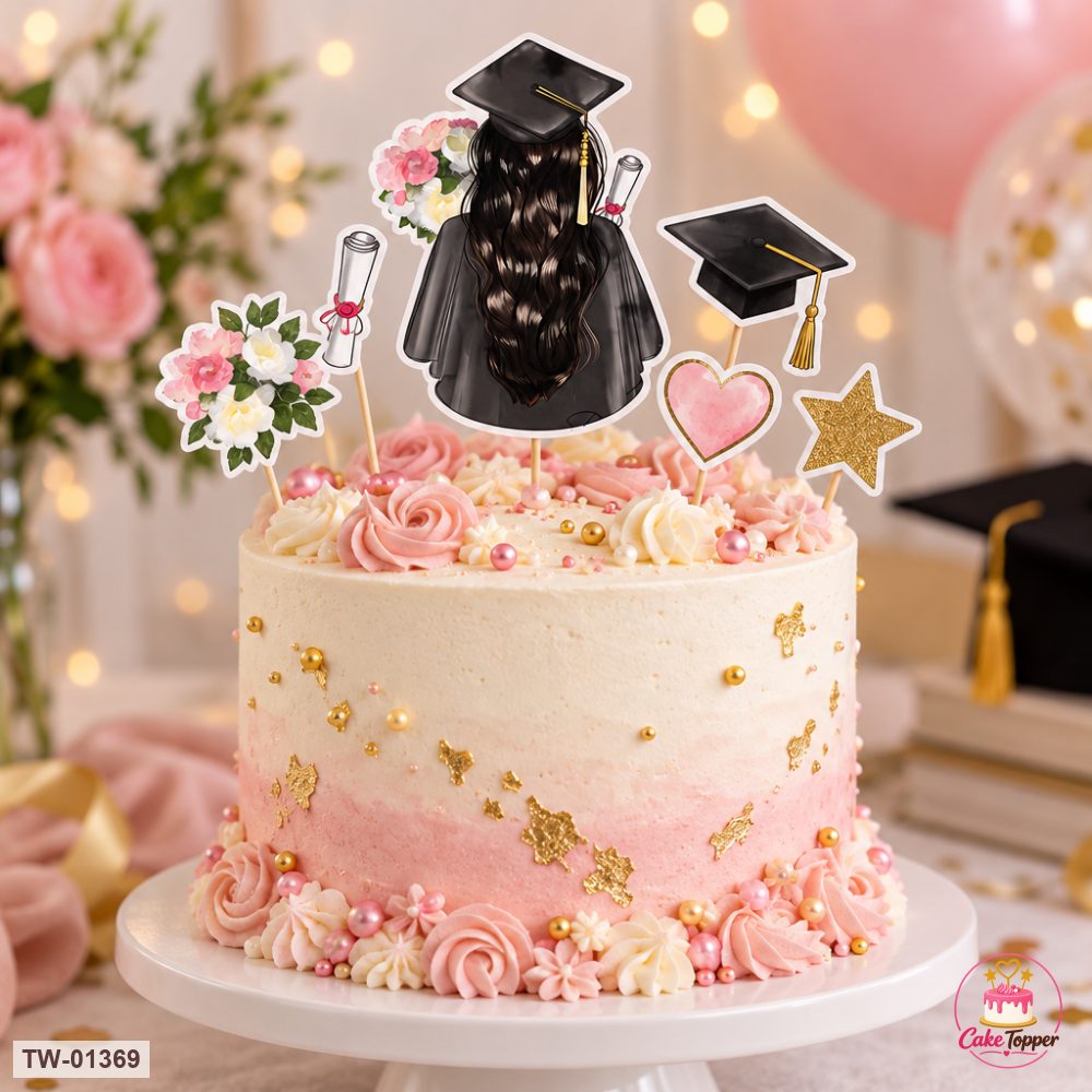 For Her Topper Sheet 58 on a cake