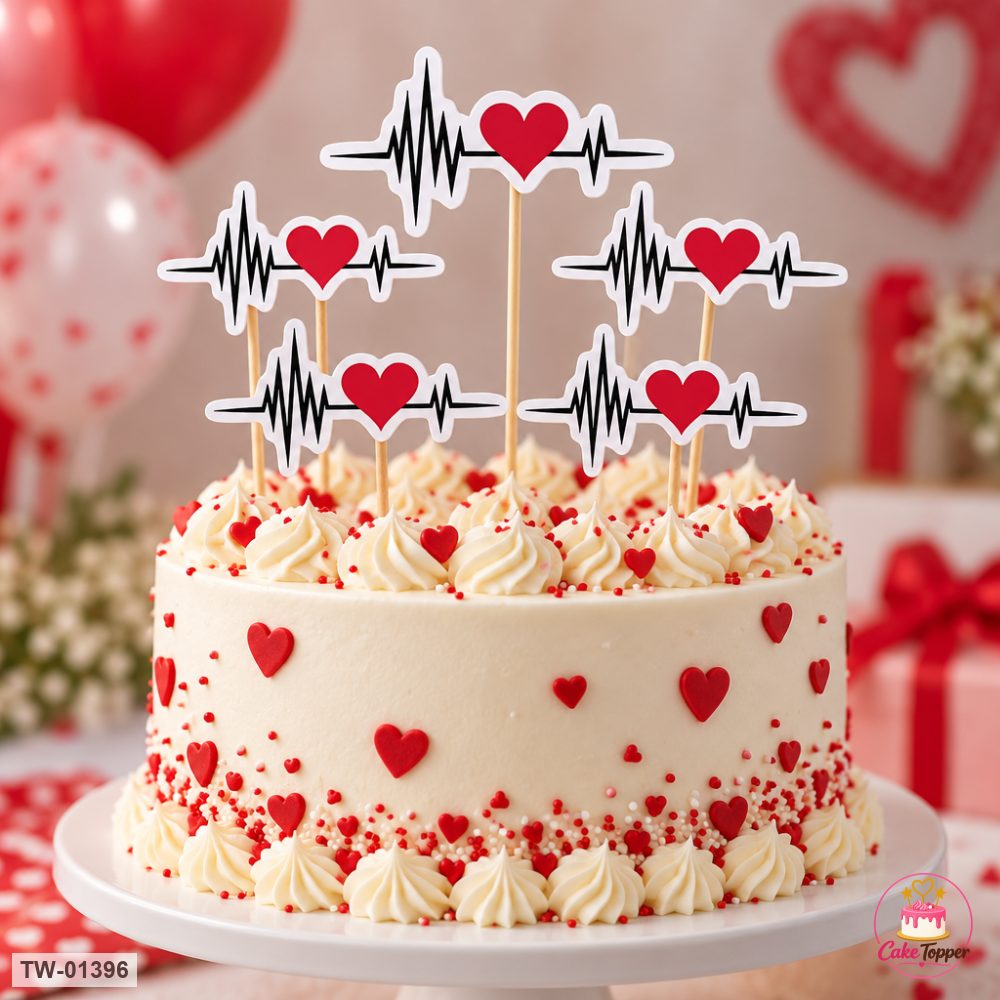 Love Topper Sheet 61 on a cake