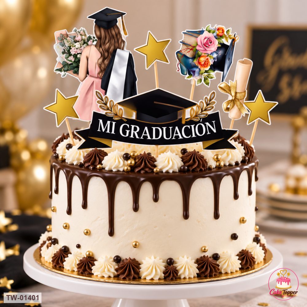 For Her Topper Sheet 61 on a cake