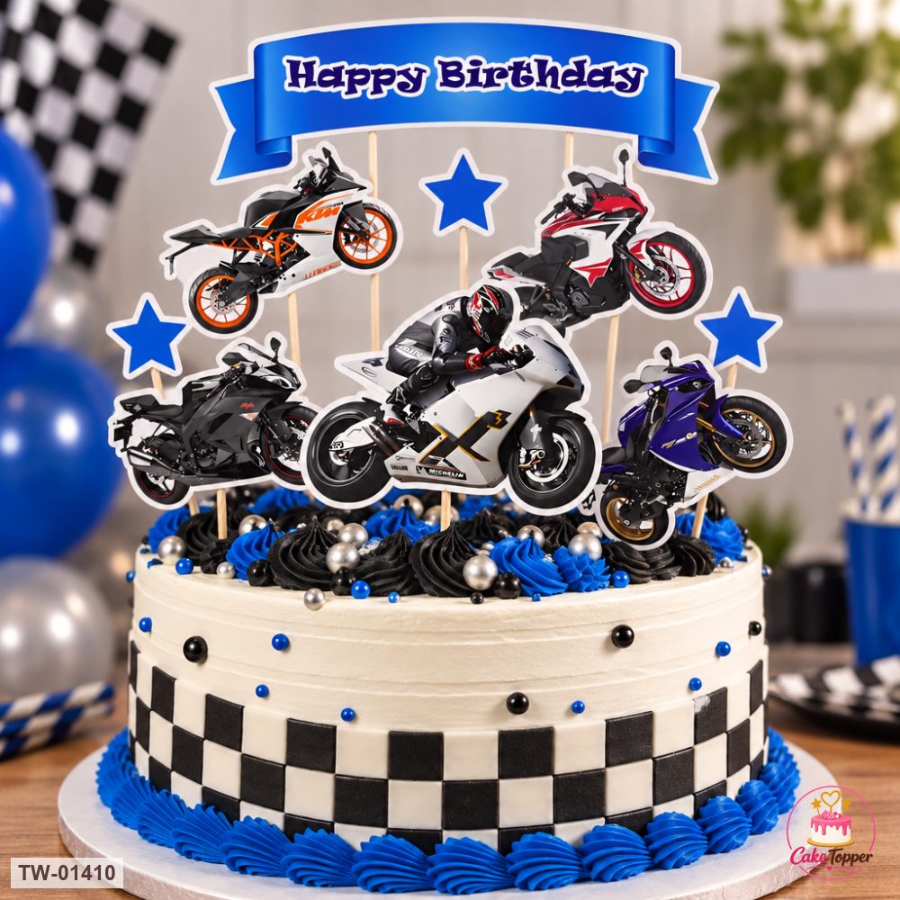 Vehicle Topper Sheet 62 on a cake