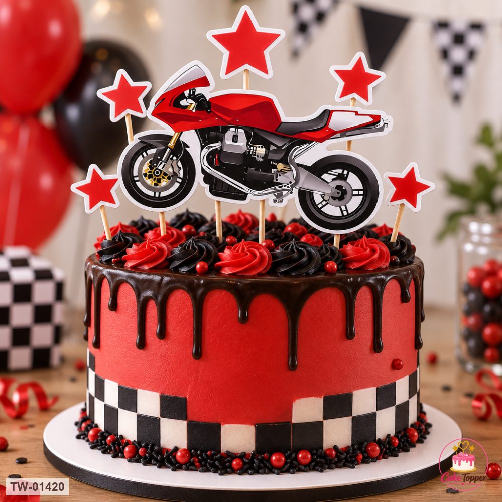 Vehicle Topper Sheet 63 on a cake