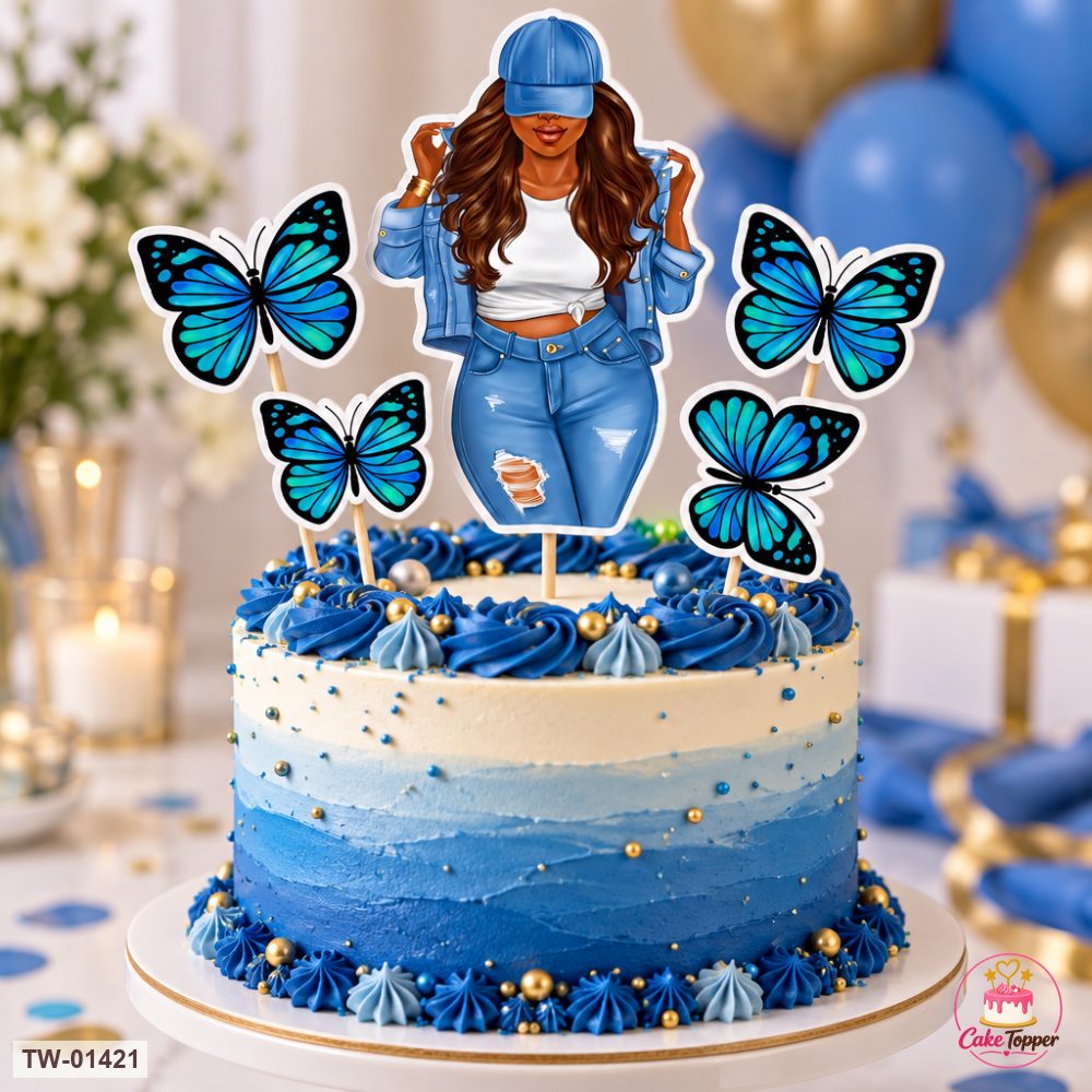 For Her Topper Sheet 63 on a cake
