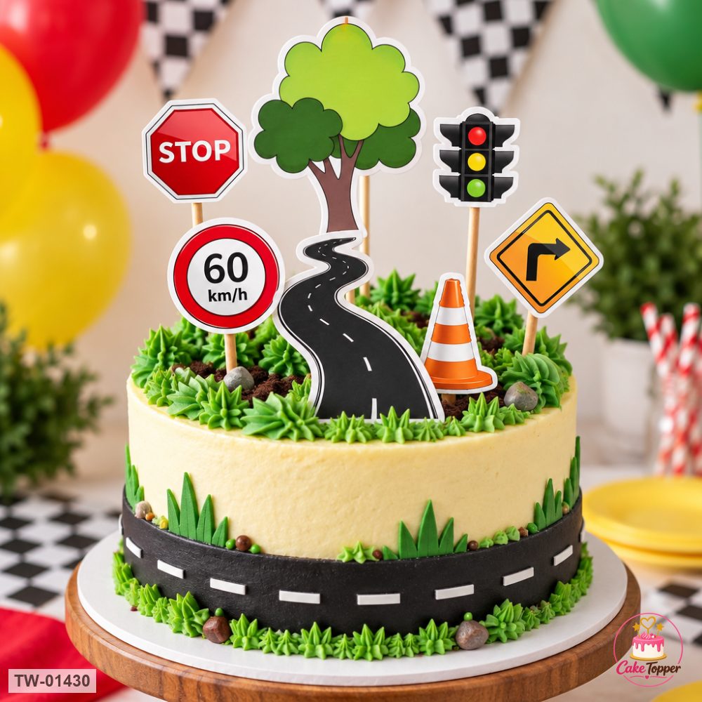 Vehicle Topper Sheet 64 on a cake