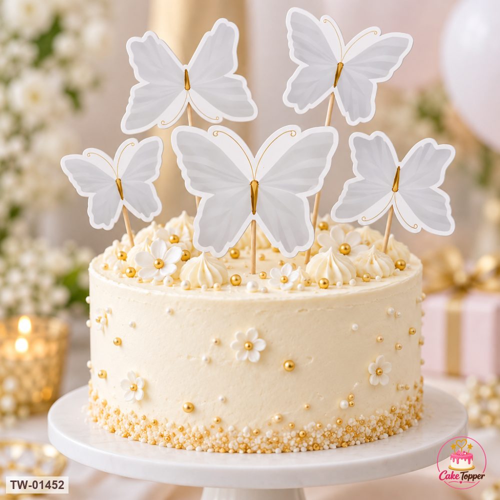 Butterfly Topper Sheet 67 on a cake