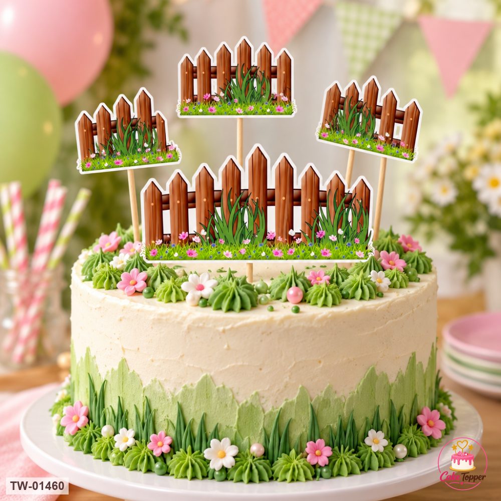 Animals Topper Sheet 68 on a cake