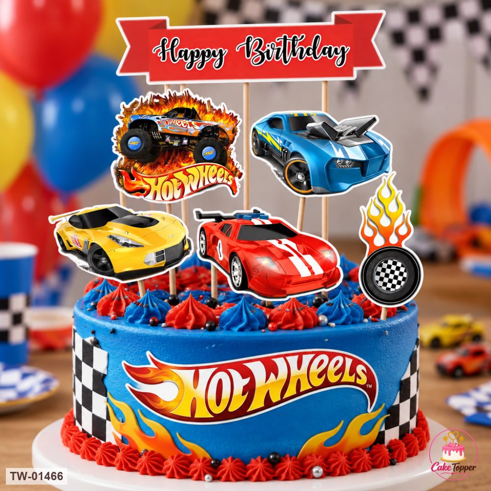 Vehicle Topper Sheet 68 on a cake