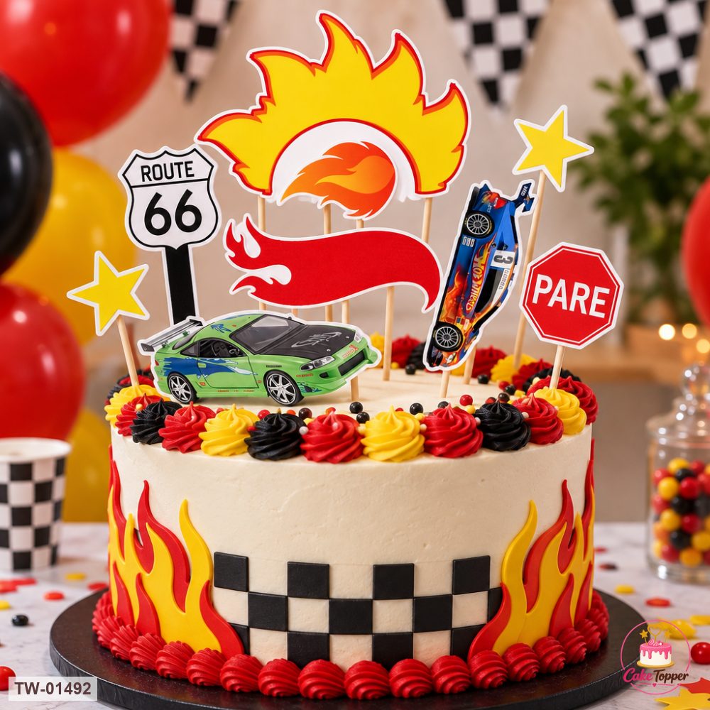 Vehicle Topper Sheet 71 on a cake