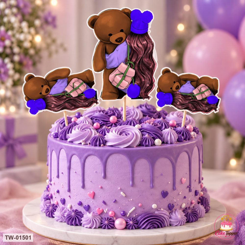 For Her Topper Sheet 72 on a cake