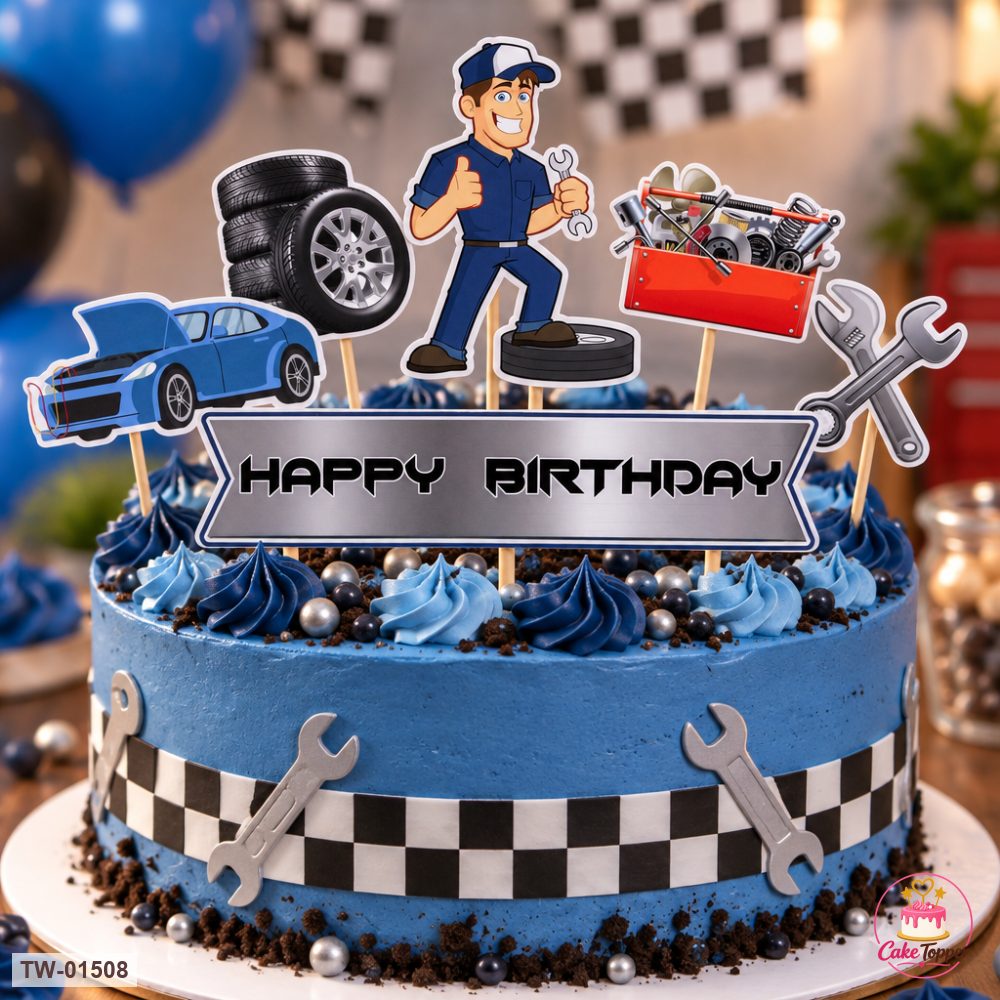 Vehicle Topper Sheet 73 on a cake