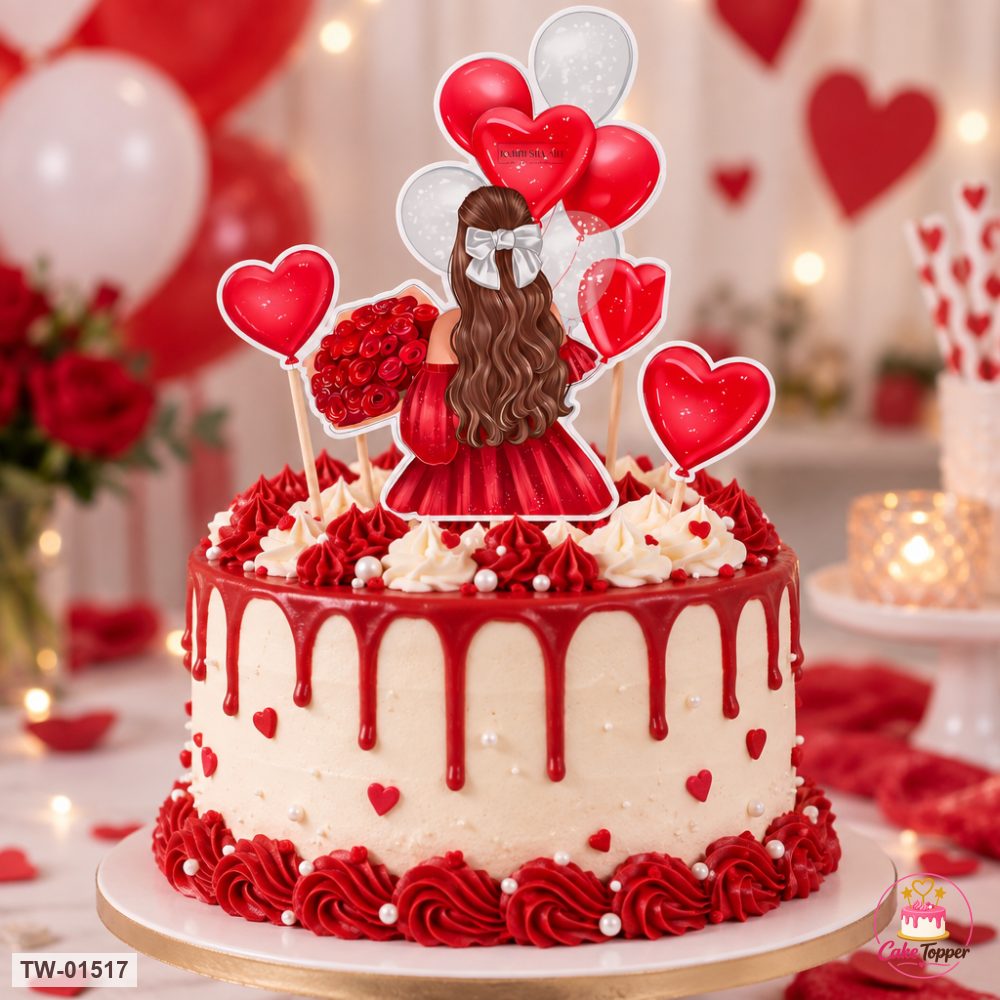 For Her Topper Sheet 74 on a cake