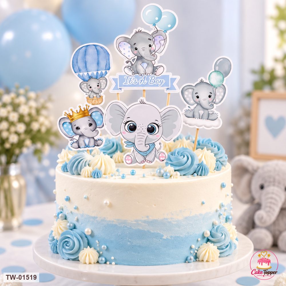 Animals Topper Sheet 75 on a cake