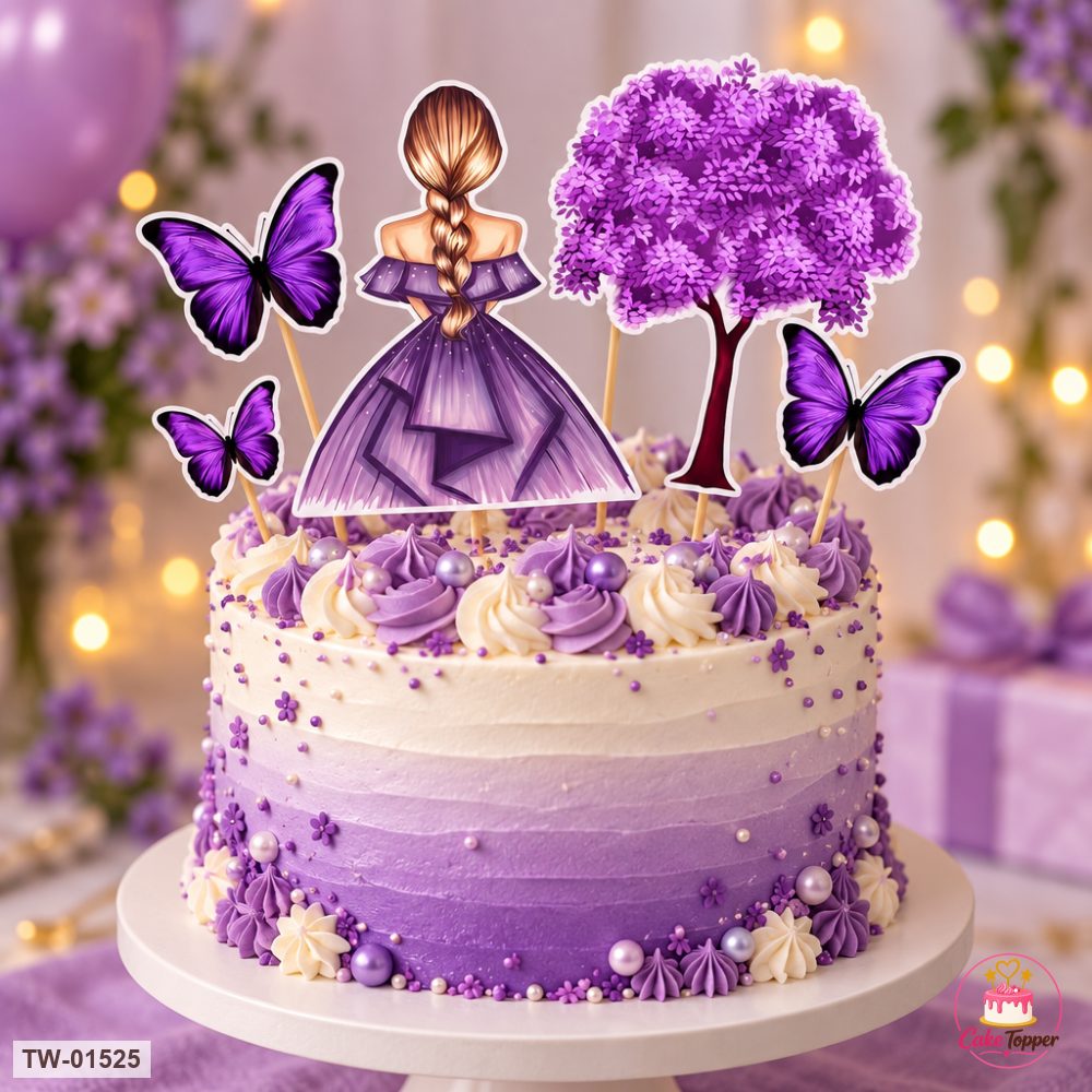 For Her Topper Sheet 75 on a cake