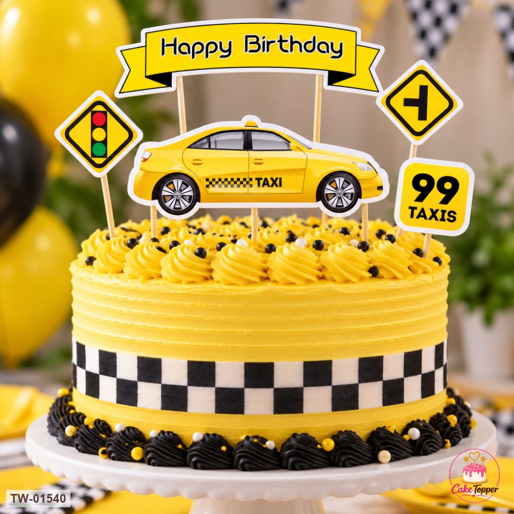 Vehicle Topper Sheet 77 on a cake