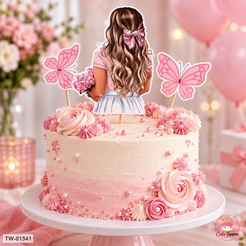 For Her Topper Sheet 77 on a cake
