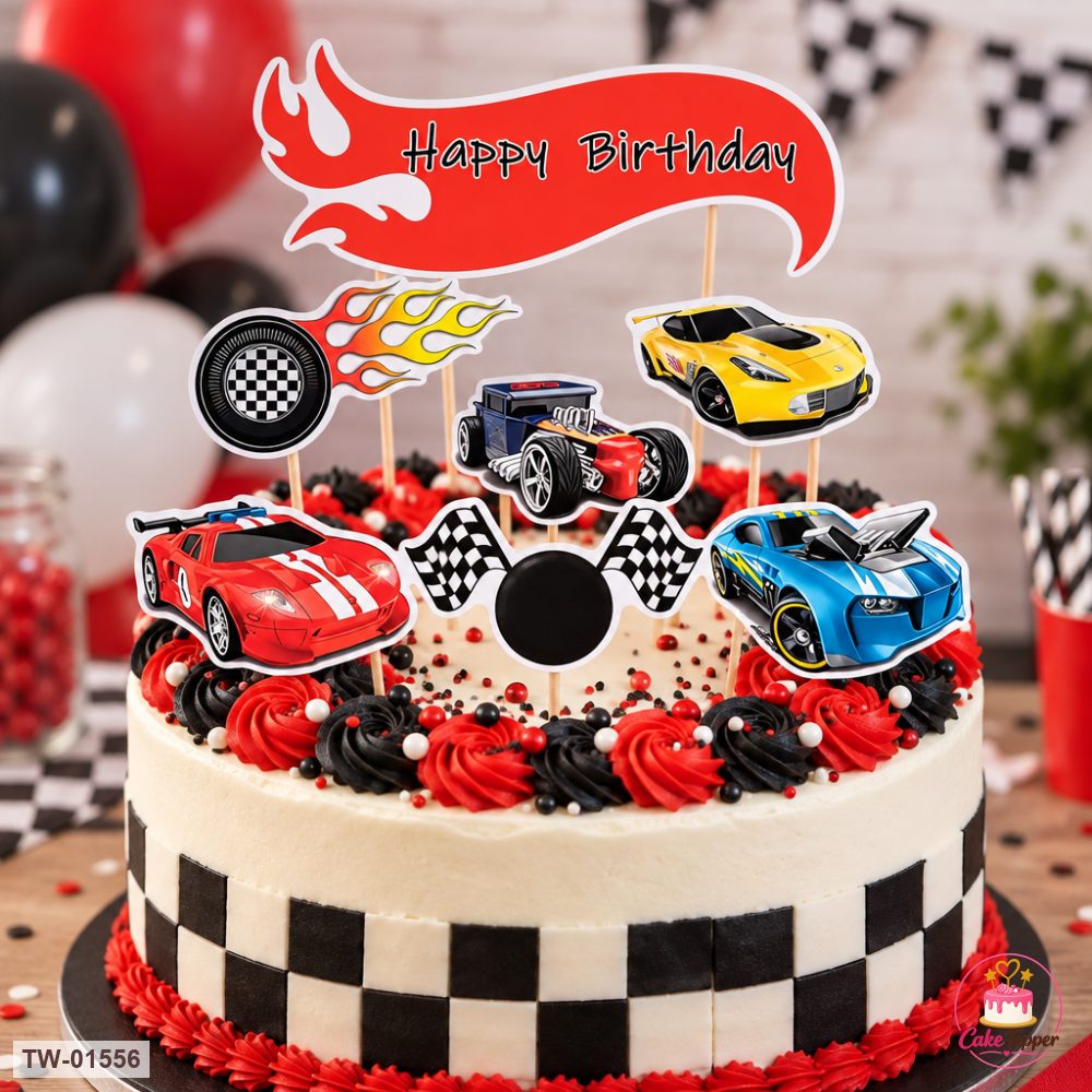 Vehicle Topper Sheet 79 on a cake