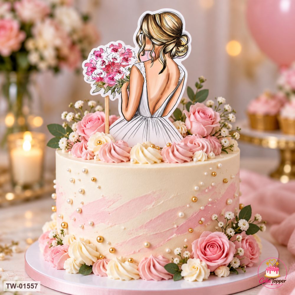 For Her Topper Sheet 79 on a cake