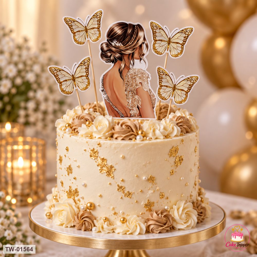 For Her Topper Sheet 80 on a cake