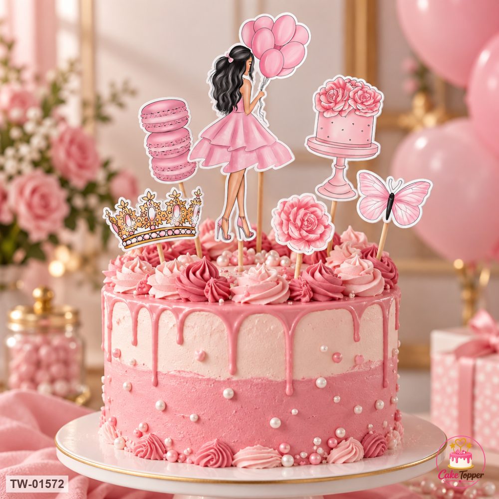 For Her Topper Sheet 81 on a cake