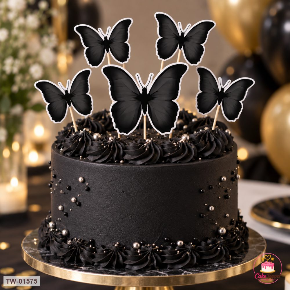 Butterfly Topper Sheet 82 on a cake