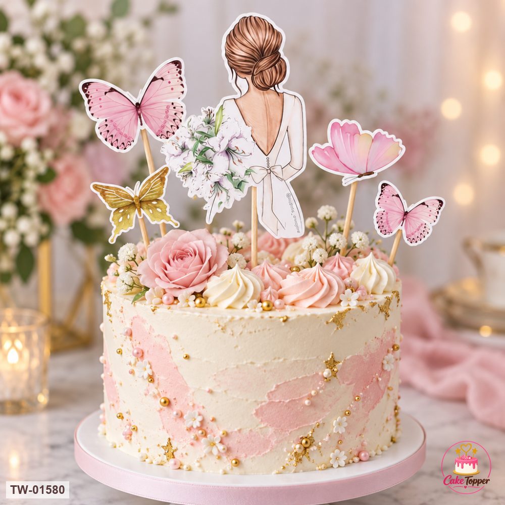 For Her Topper Sheet 82 on a cake
