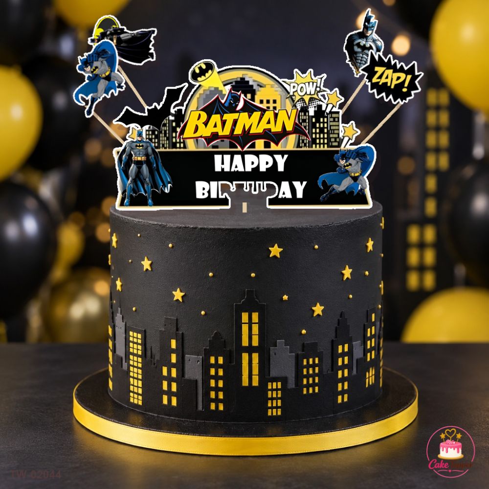 Batman Topper Sheet 14 on a cake