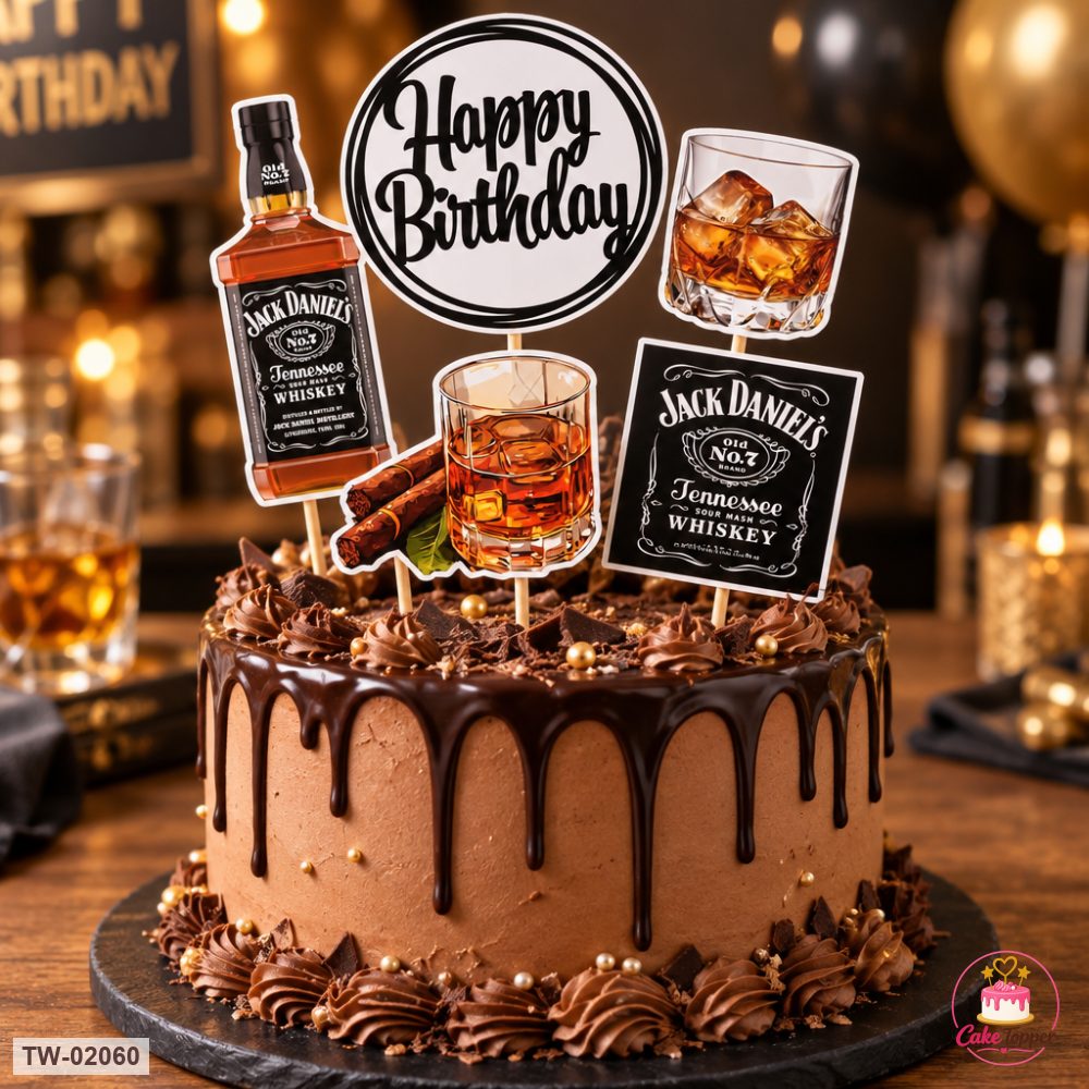 For Him Topper Sheet 41 on a cake