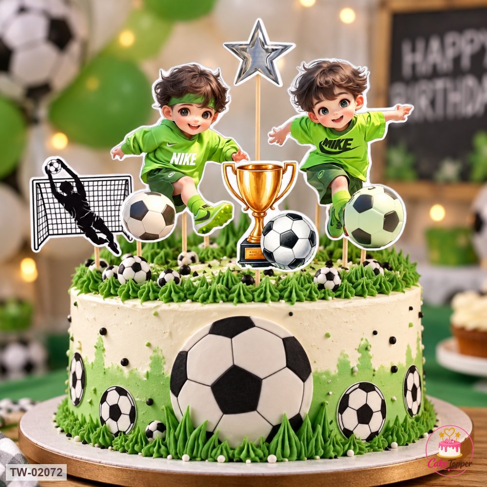 Sports Topper Sheet 21 on a cake