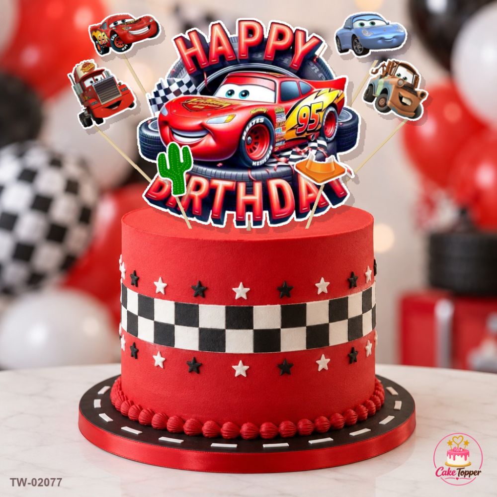 Vehicle Topper Sheet 97 on a cake