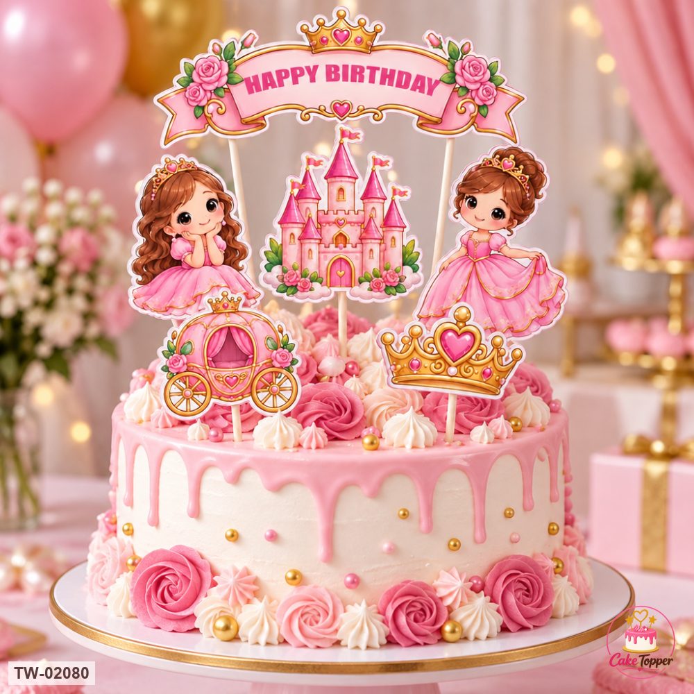 Little Girl Topper Sheet 138 on a cake