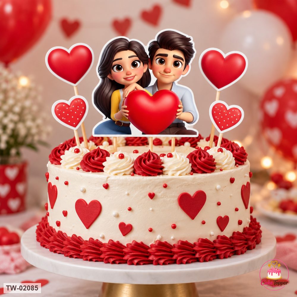 Love Topper Sheet 108 on a cake