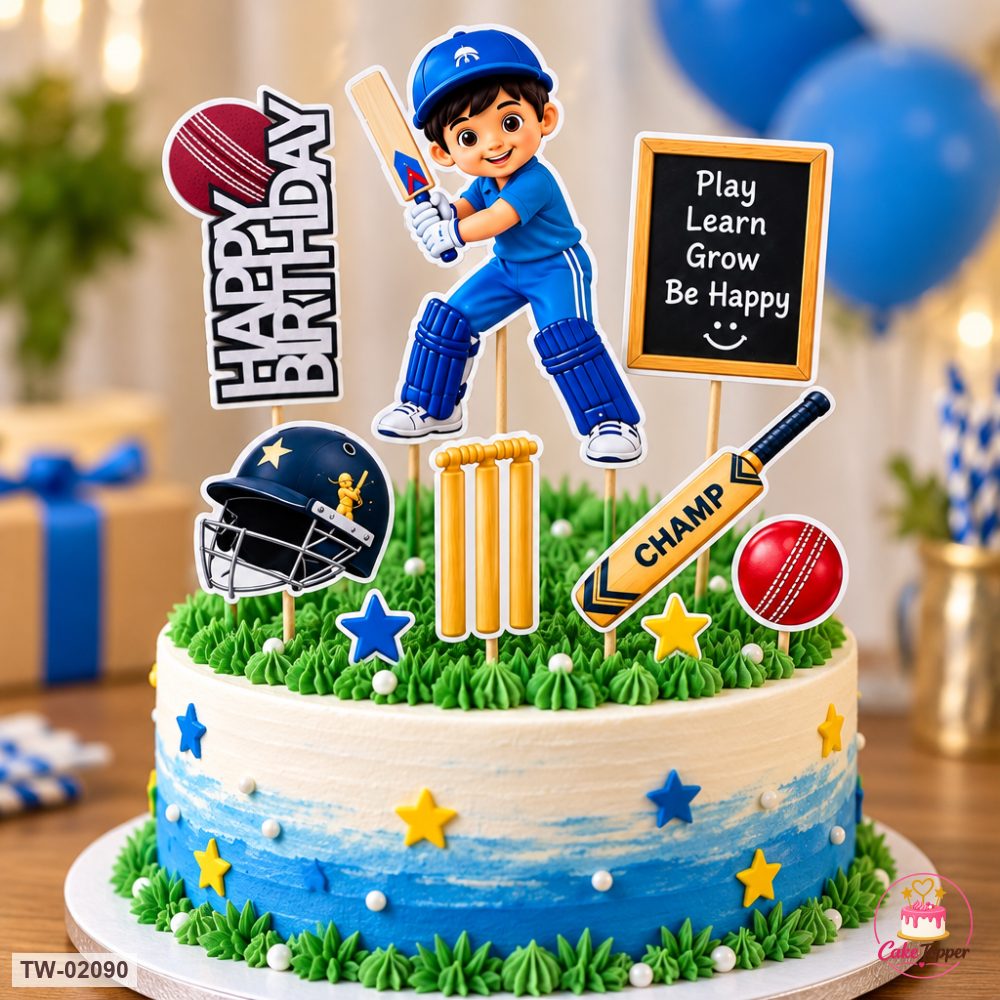 Sports Topper Sheet 22 on a cake