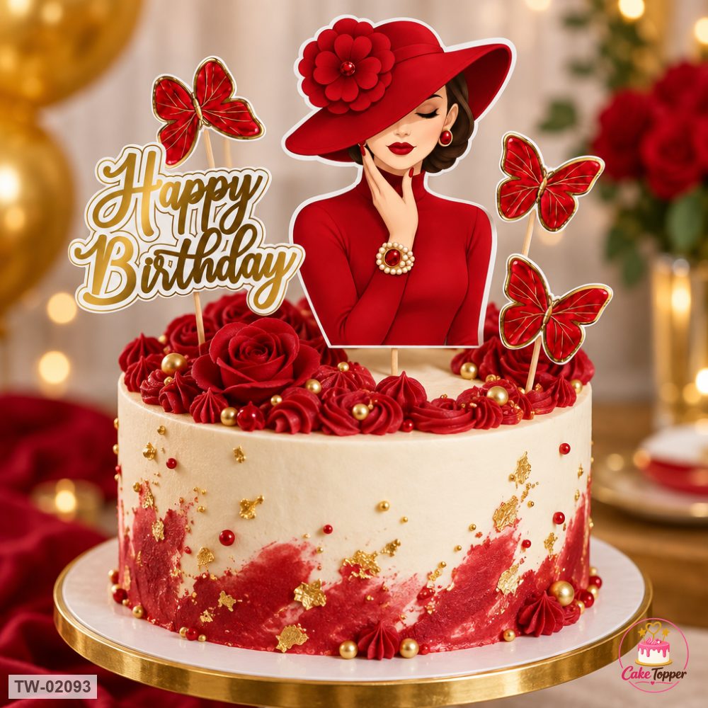 For Her Topper Sheet 239 on a cake
