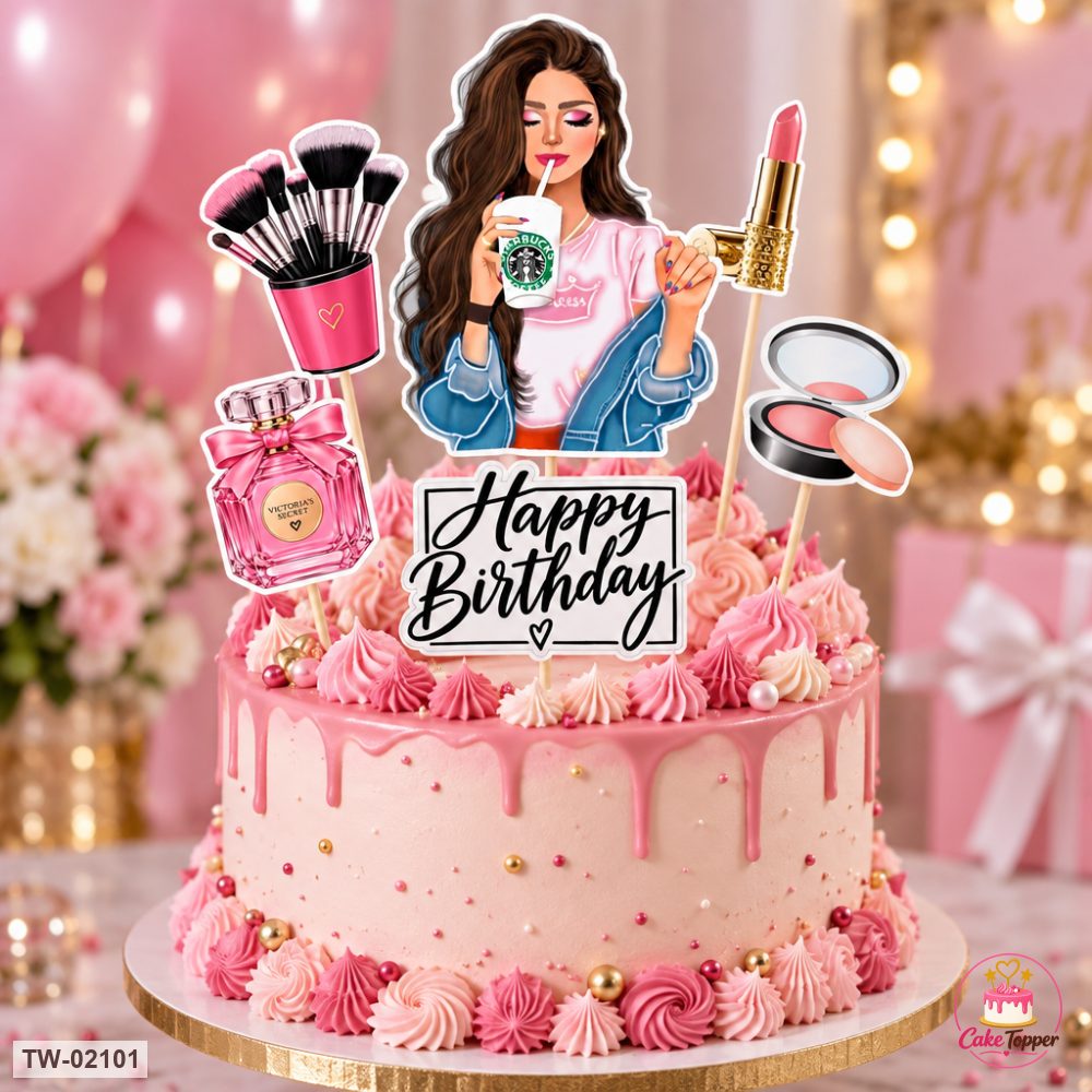 For Her Topper Sheet 240 on a cake