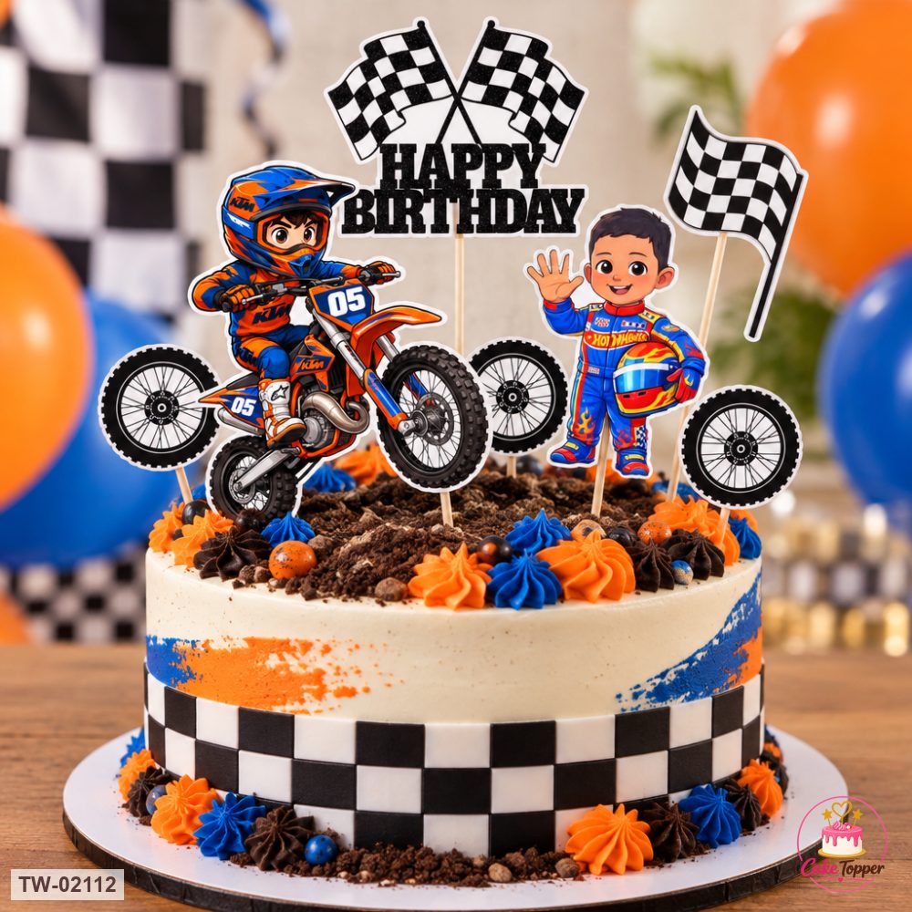 Vehicle Topper Sheet 101 on a cake