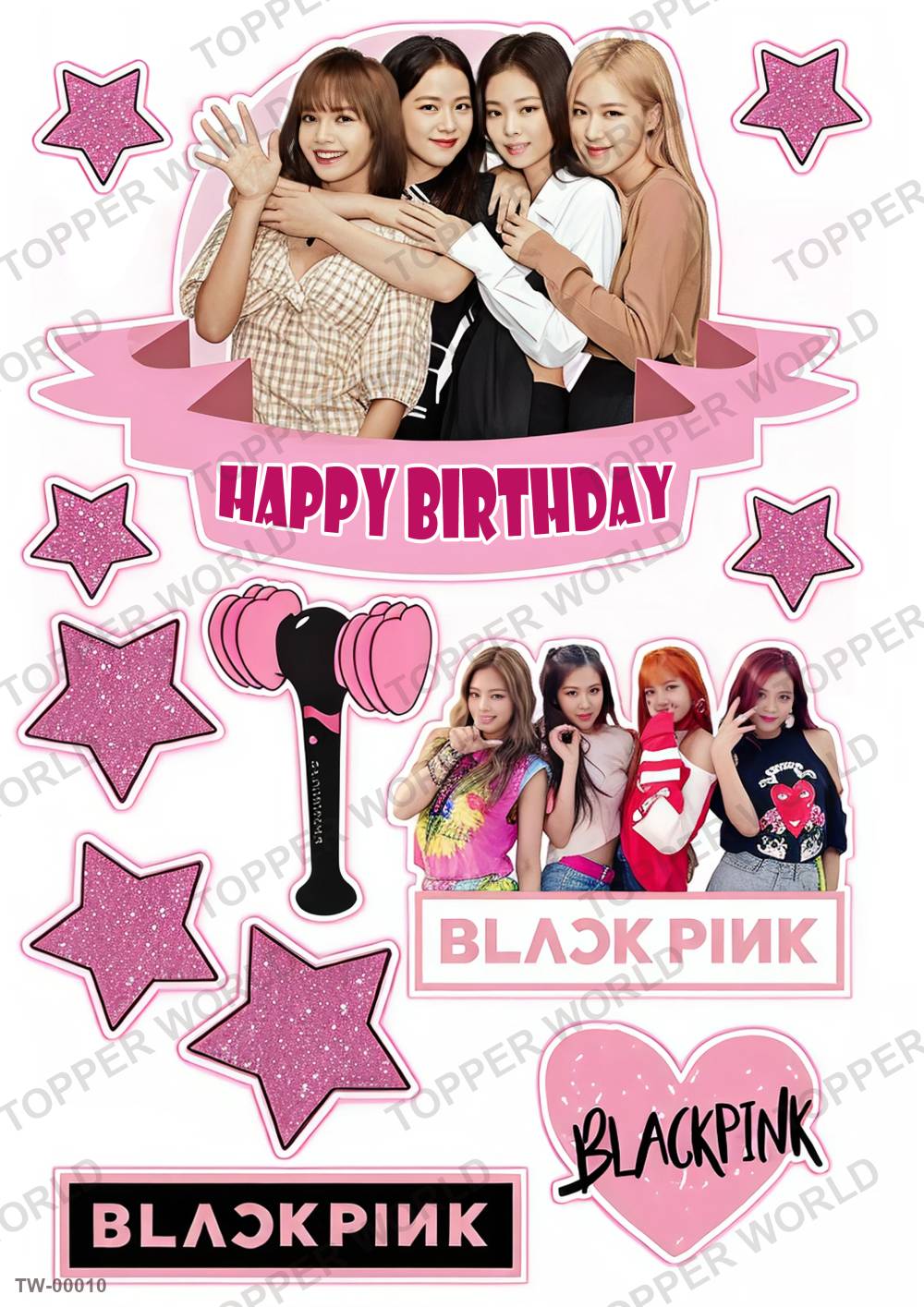 BlackPink Topper Sheet 01 – A4 topper sheet