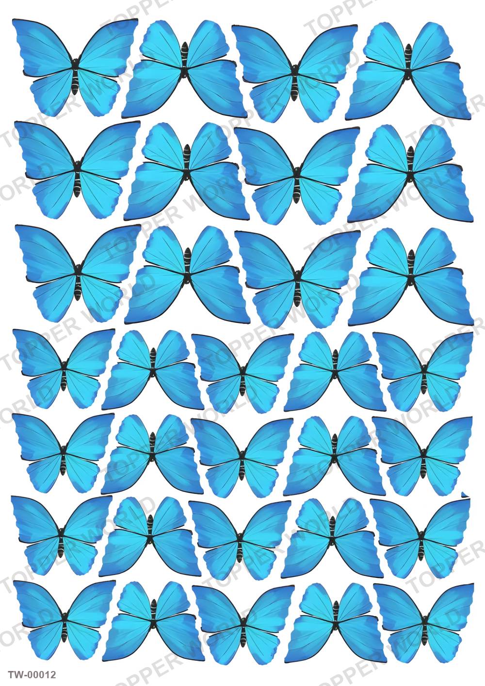 Butterfly Topper Sheet 01 – A4 topper sheet