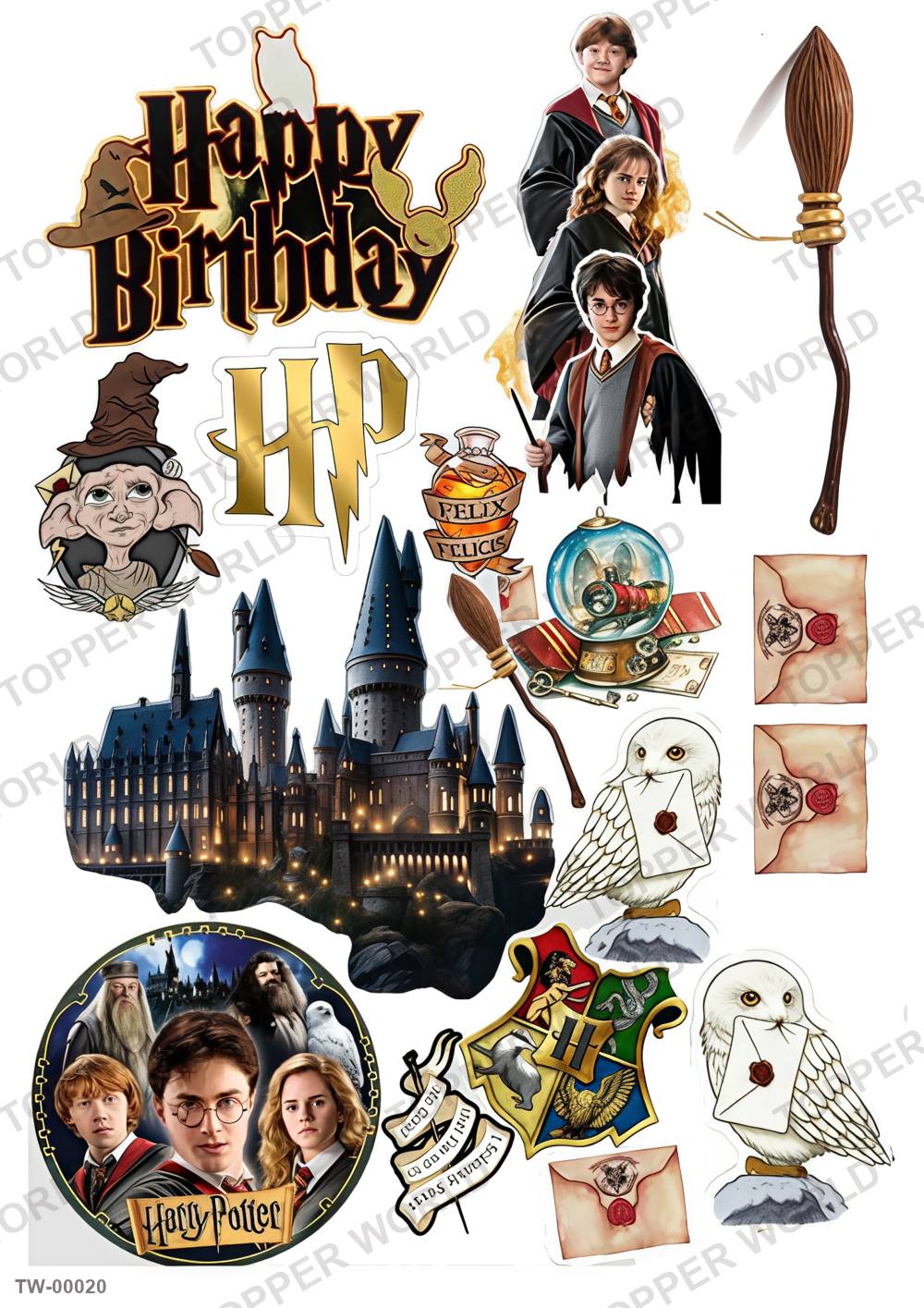 Harry Potter Topper Sheet 01 – A4 topper sheet
