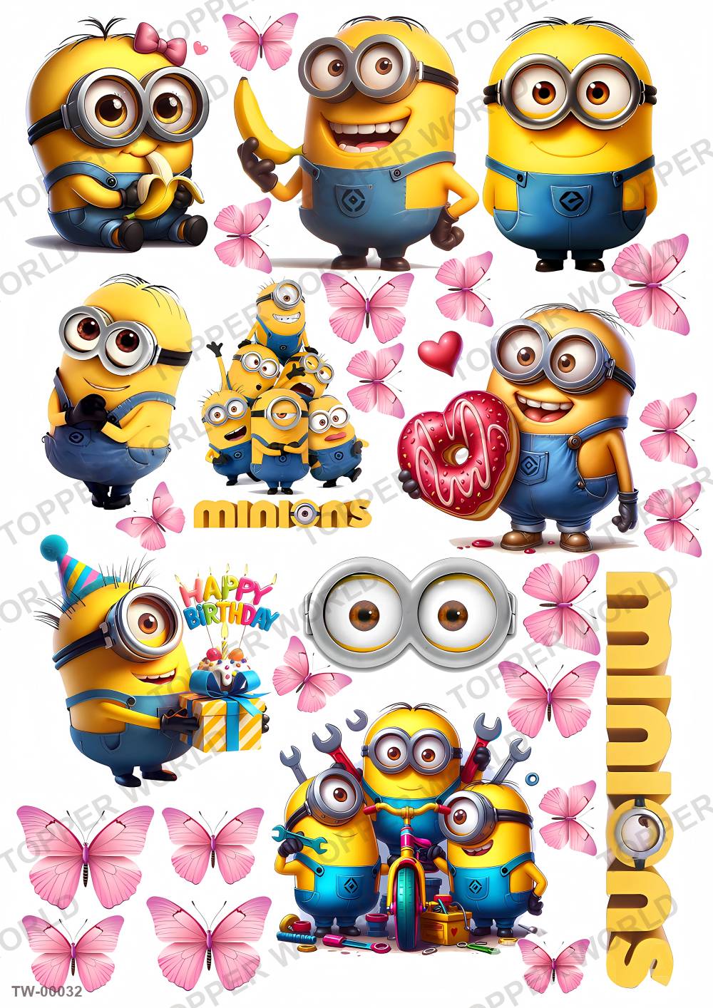 Minions Topper Sheet 01 – A4 topper sheet