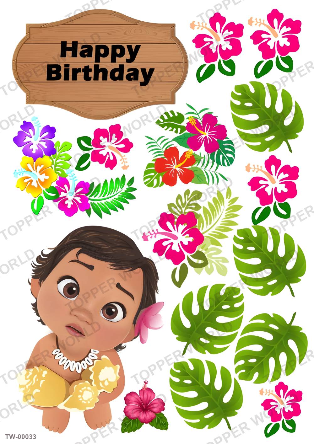 Moana Topper Sheet 01 – A4 topper sheet