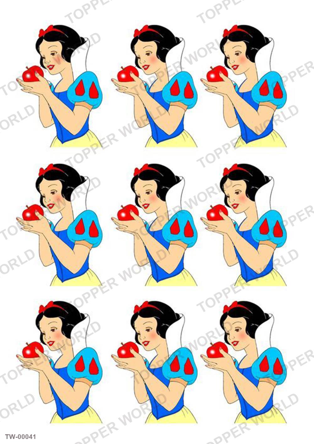 Snow White Topper Sheet 01 – A4 topper sheet