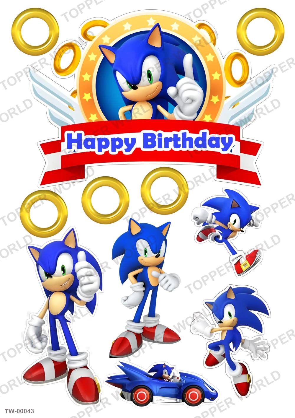 Sonic Topper Sheet 01 – A4 topper sheet