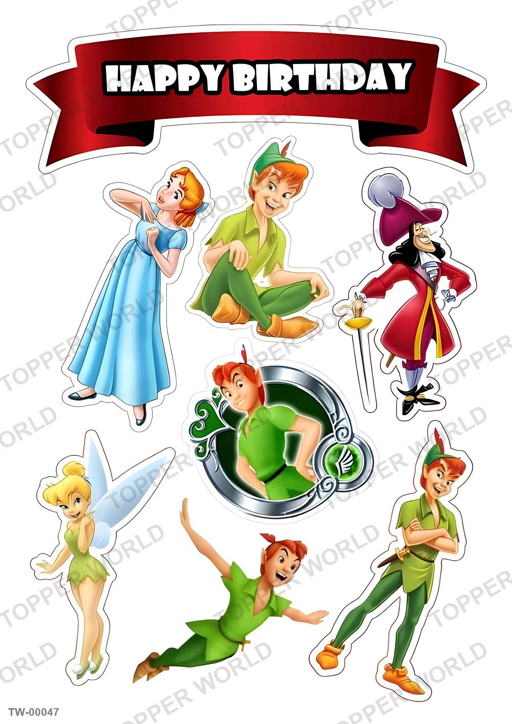 Tinker Bell Topper Sheet 01 – A4 topper sheet