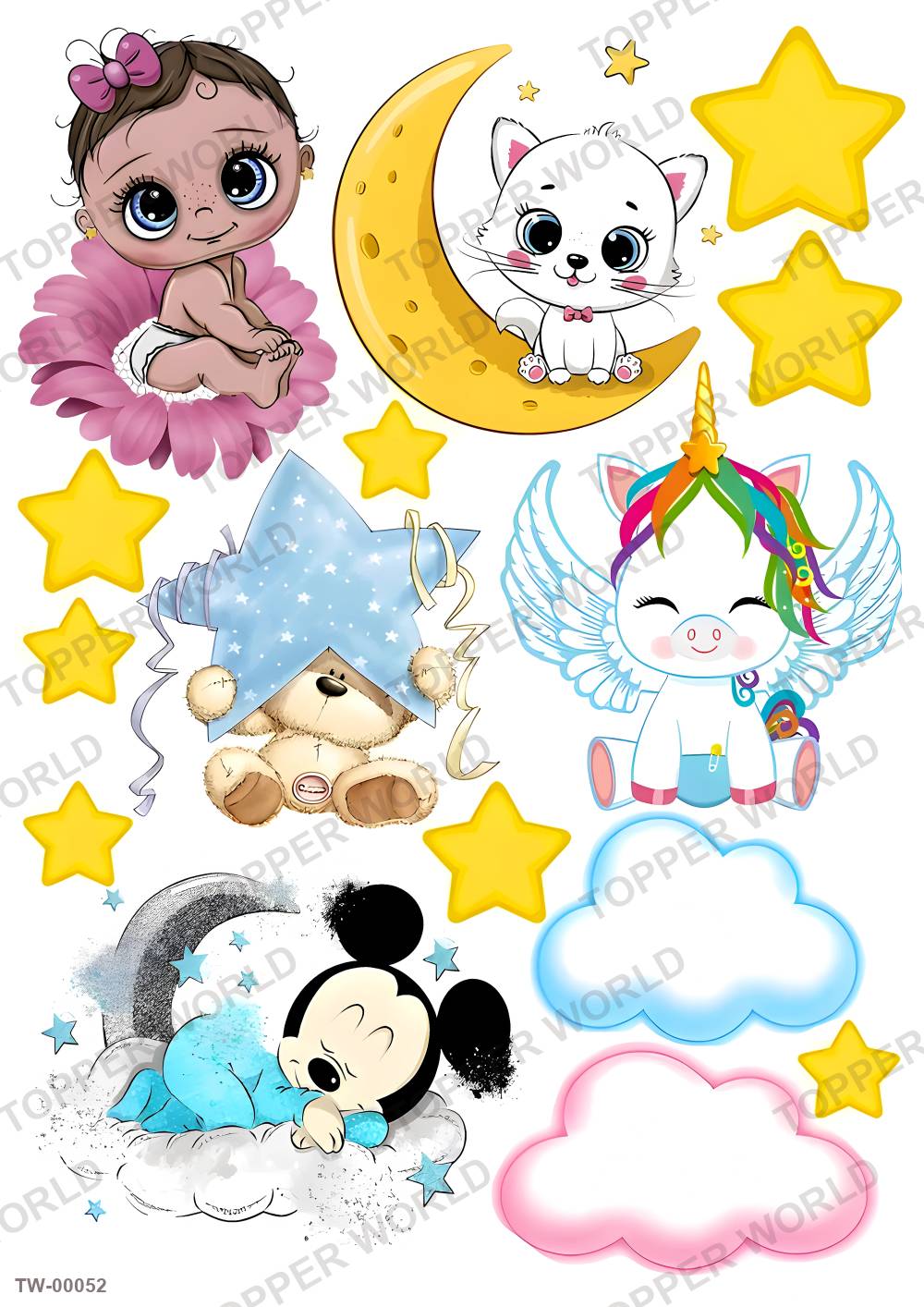 Little Girl Topper Sheet 01 – A4 topper sheet