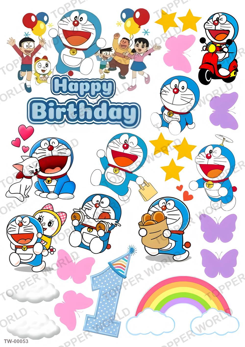 Little Boy Topper Sheet 01 – A4 topper sheet