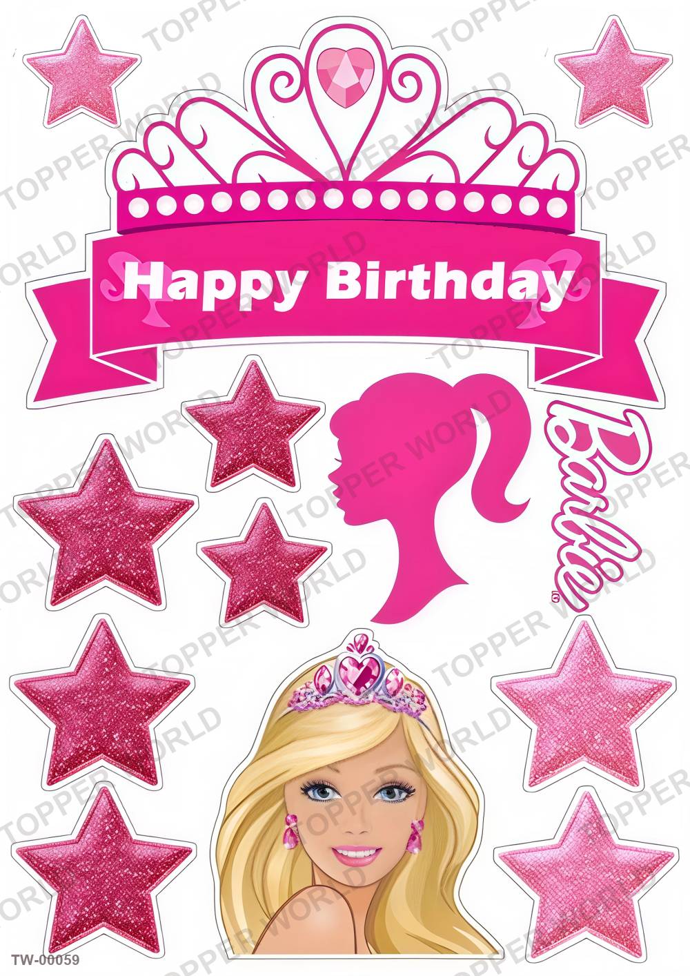 Barbie Topper Sheet 02 – A4 topper sheet
