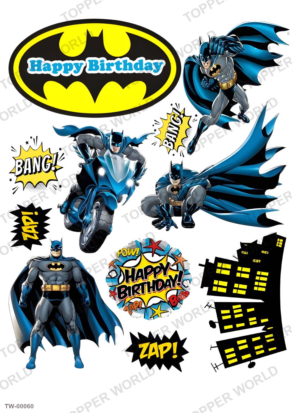 Batman Topper Sheet 02 – A4 topper sheet